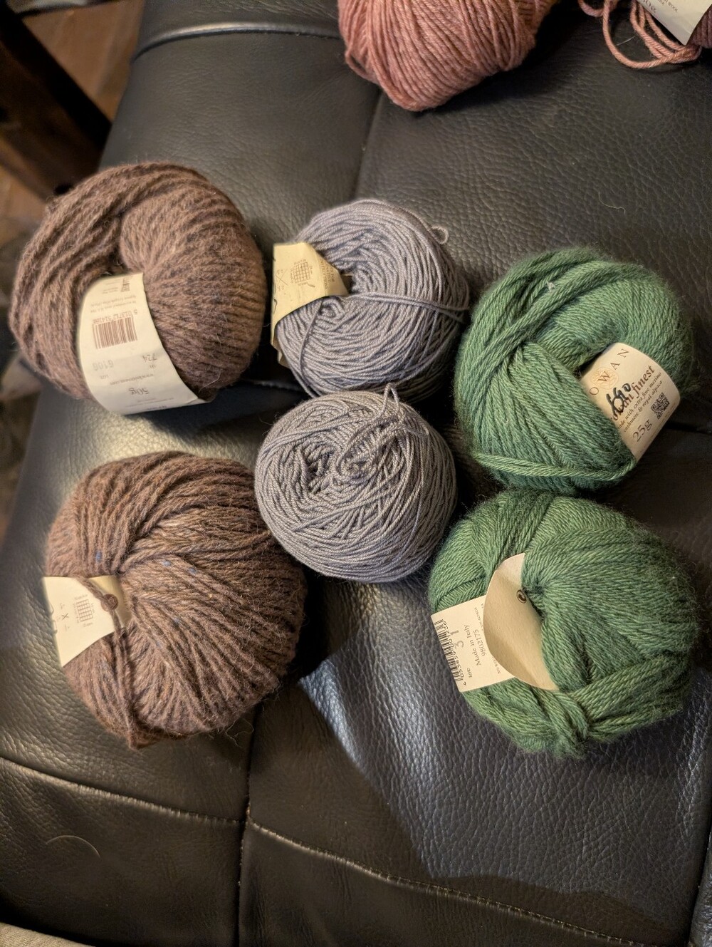 Lot of 6 Rowan Premium Yarn Skeins - 50g x 4, 25 g x 2, Wool & cashmere